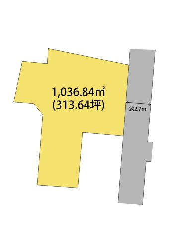 和歌山市園部・土地・125913の区画図
