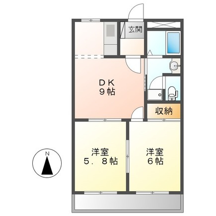 たんぽぽハウス A棟の間取り