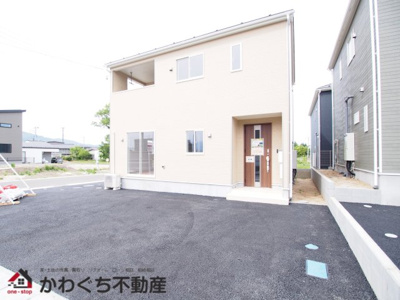 【外観】 | Cradle garden　伊達市箱崎　第２　３号棟 | 阿武隈急行線【高子】駅まで徒歩30分！伊達東小学校、伊達中学校エリアです◎