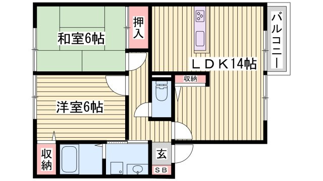 ルミエール御立　Ｃ棟の間取り