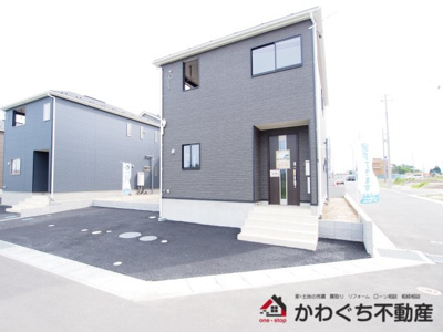 【外観】 | Cradle garden　伊達市箱崎　第２　４号棟 | 阿武隈急行線【高子】駅まで徒歩30分！伊達東小学校、伊達中学校エリアです◎