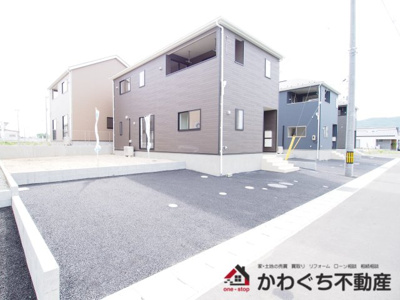 【外観】 | Cradle garden　伊達市箱崎　第２　６号棟 | 阿武隈急行線【高子】駅まで徒歩30分！伊達東小学校、伊達中学校エリアです◎