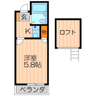 【間取り】 | ハイツフミノ５