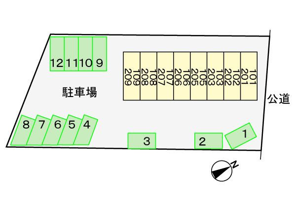 コ－ポユリ　　刈谷市近郊の賃貸ならクラスホーム刈谷の駐車場