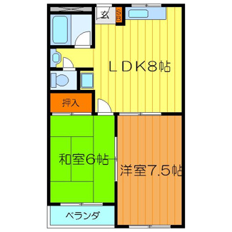 【間取り】 | コーポ城垣