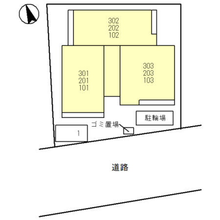 百花園EASTの区画図