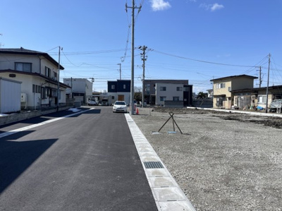 【前面道路含む現地写真】 | 山形市下条建売住宅第8【5号棟】 | 前面道路になります。