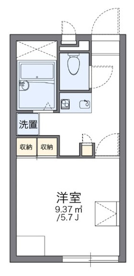 【間取り】 | レオパレスブルーメハイム高田Ⅱ