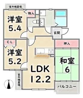 【間取り】 | グローバル太秦