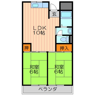 【間取り】 | ロイヤルハイツ木村１