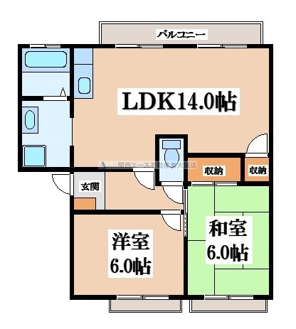 【間取り】 | メゾンウィステB棟