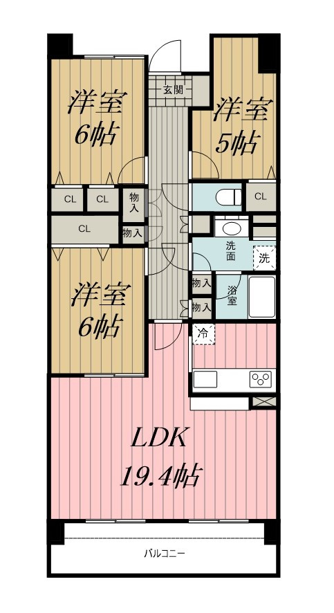 リーベスト西千葉の間取り