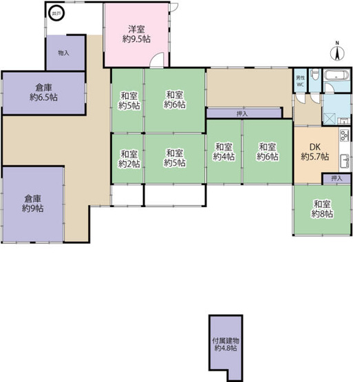 【間取り】 | 香南市野市町兎田