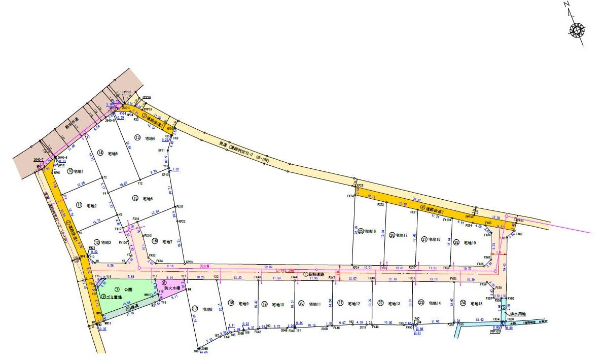 熊本市北区梶尾町分譲地(全19区画)