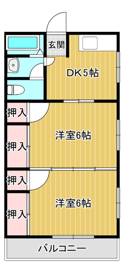 【間取り】 | 田中ハイツ