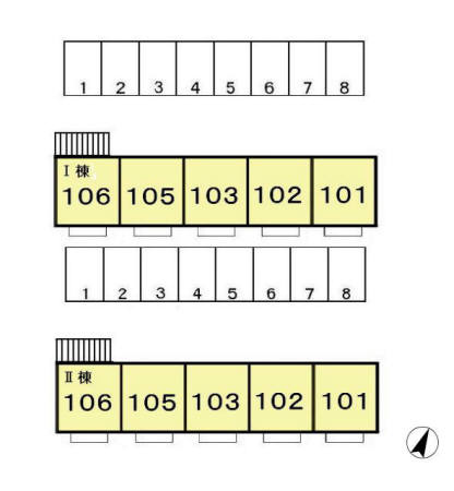 ライトハウス ⅠⅡの区画図