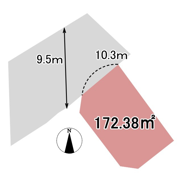 売土地　三島市市山新田の土地図|土地図です。