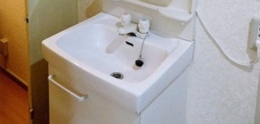 秋山ハイツの独立洗面台