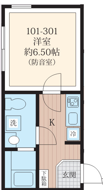 「防音マンション」ラシクラス南行徳の間取り