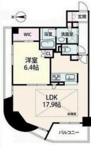 ファインフラッツ南森町の間取り