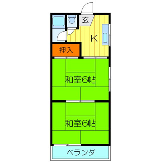 【間取り】 | 大松グリーンハイツ古川橋Ⅱ