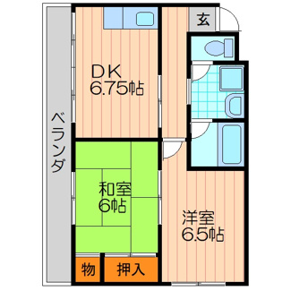【間取り】 | ロイヤルハイツ木村１号館