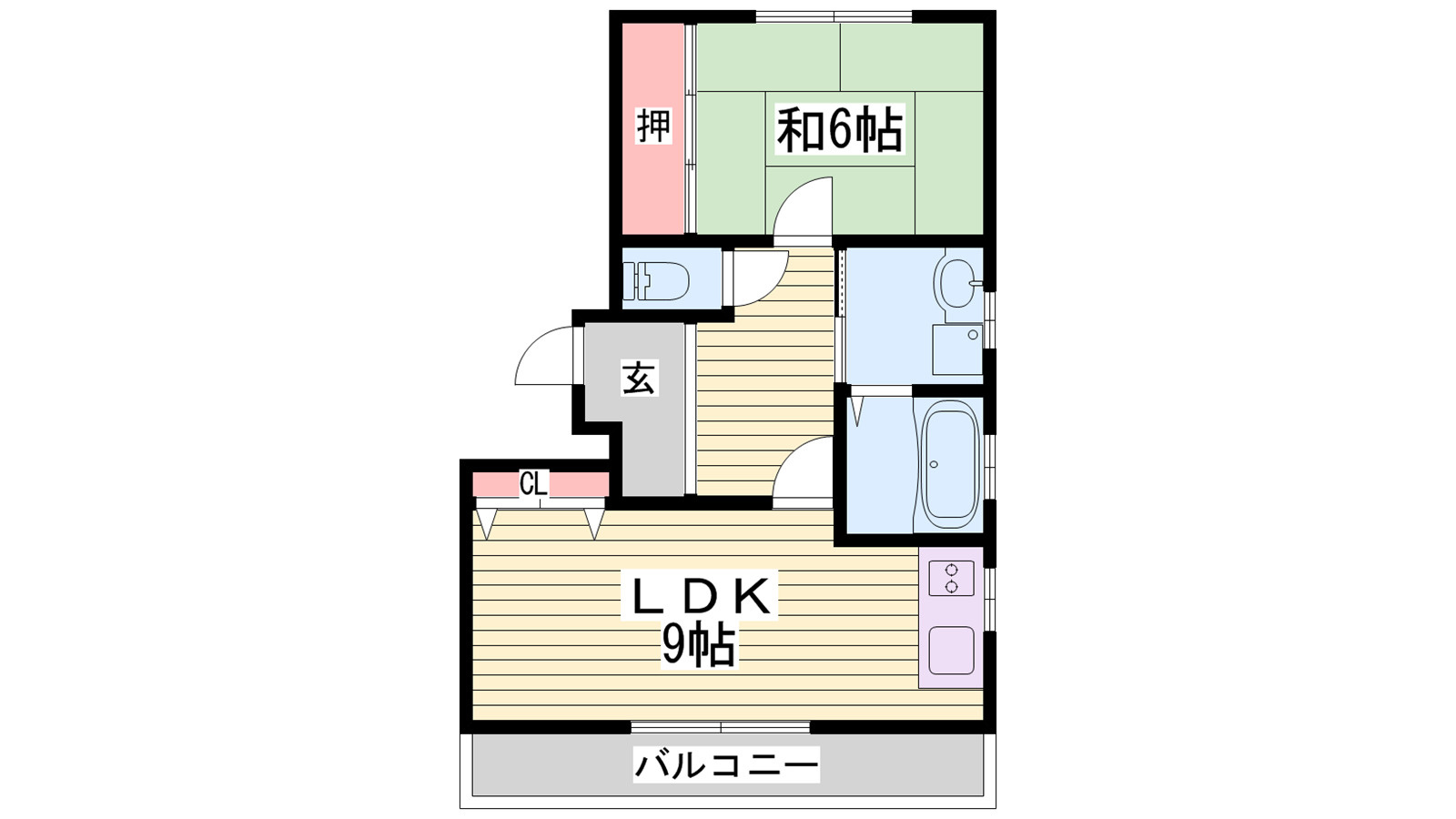 クレールコートの間取り