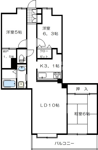 【間取り】 | コスモ大宮