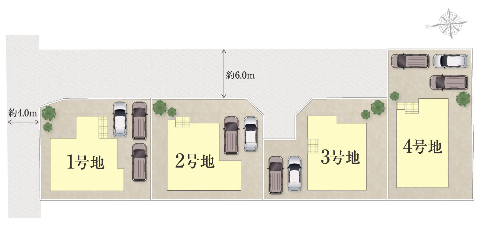 タマタウン大塚Ⅵ　2号地の区画図