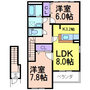 リバーサイドヴィラの間取り|間取りです