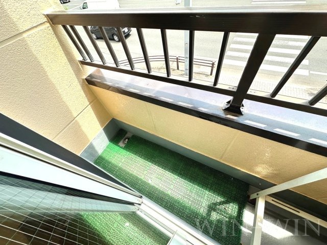 八通町賃貸住宅のバルコニー
