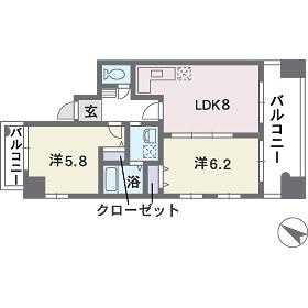 【間取り】 | ベレーザ平尾 | 間取り図