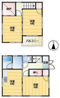 【間取り】 | 千田藤井住宅 | 3SDK