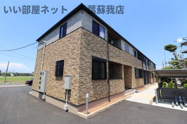 モンレーヴAの外観|明るくかわいい外観ですね♪