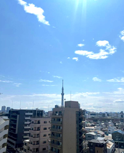 ダイアパレス墨田　９階　角　部屋の展望