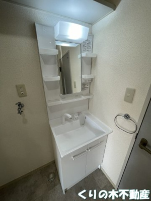 【洗面所】 | シャルマン別宮 I棟 | 脱衣スペースもあります