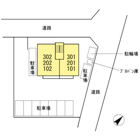 クレール みよしの区画図