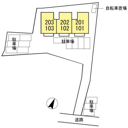 グレースメゾン国府の区画図