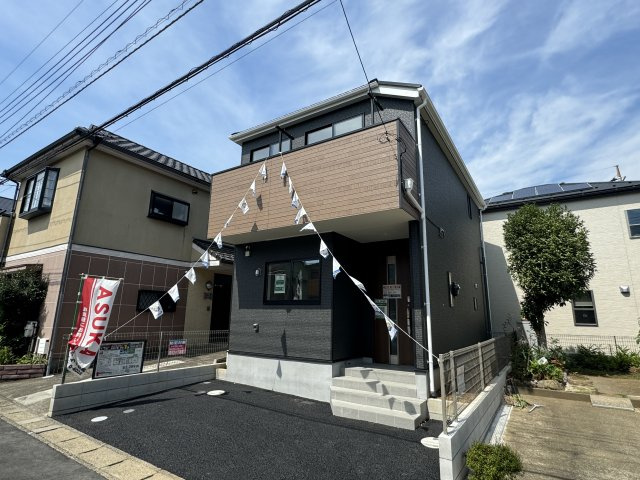 松戸市松飛台新築戸建【松飛台第二小学校：6分】の外観|完成済み内覧可能です！