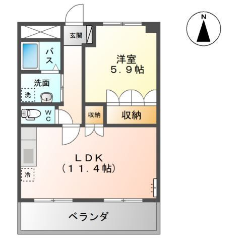 メゾンシーティアの間取り