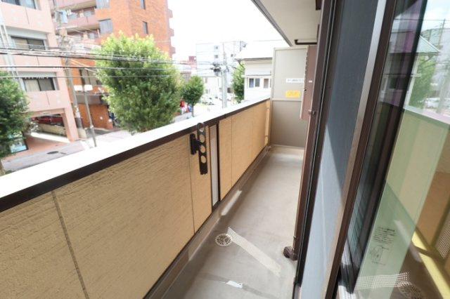 熊本市中央区大江５丁目のアパートのバルコニー