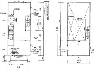 近江八幡市鷹飼町の店舗事務所の間取り
