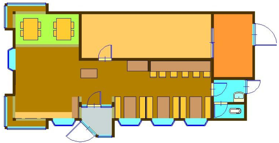 竜王店舗の間取り