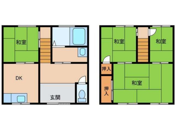 姫路市飯田２丁目の一戸建ての間取り