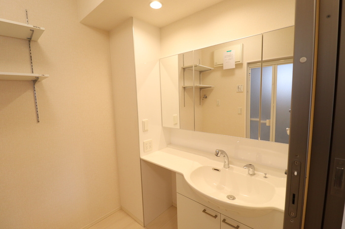 熊本市中央区国府１丁目のアパートの独立洗面台