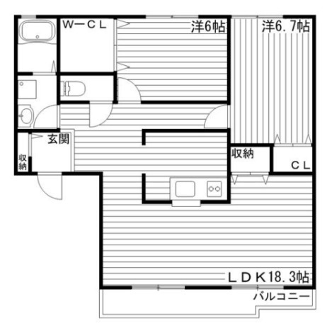 アベニューＢの間取り