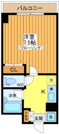 【間取り】 | アルカディアⅡ | ＊実際の間取りは反転タイプとなります。