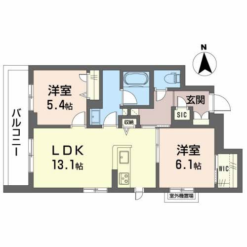 【間取り】 | シャーメゾン　シャルム本町