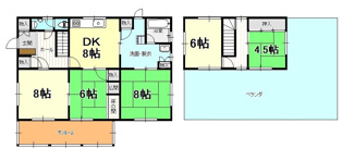【間取り】 | 戸建　谷町