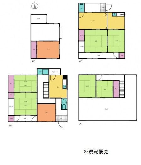 貴志川町丸栖　中古戸建の間取り